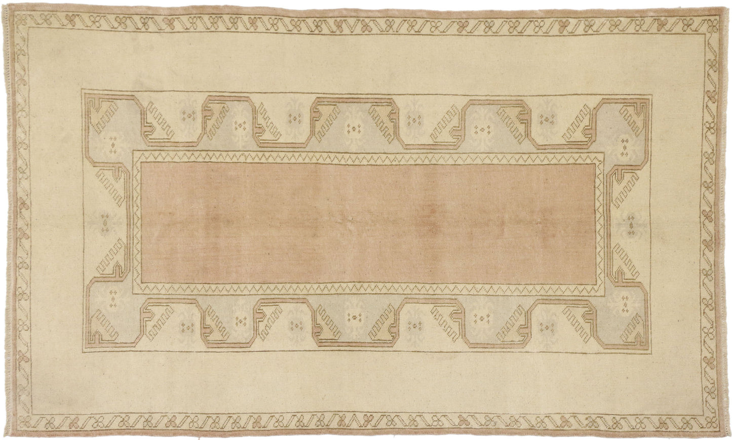 4 x 7 Vintage Turkish Oushak Rug 52306