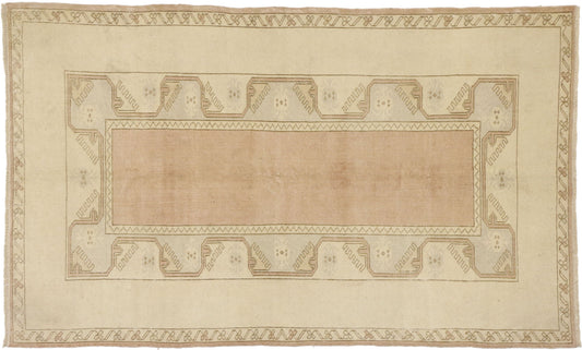 4 x 7 Vintage Turkish Oushak Rug 52306