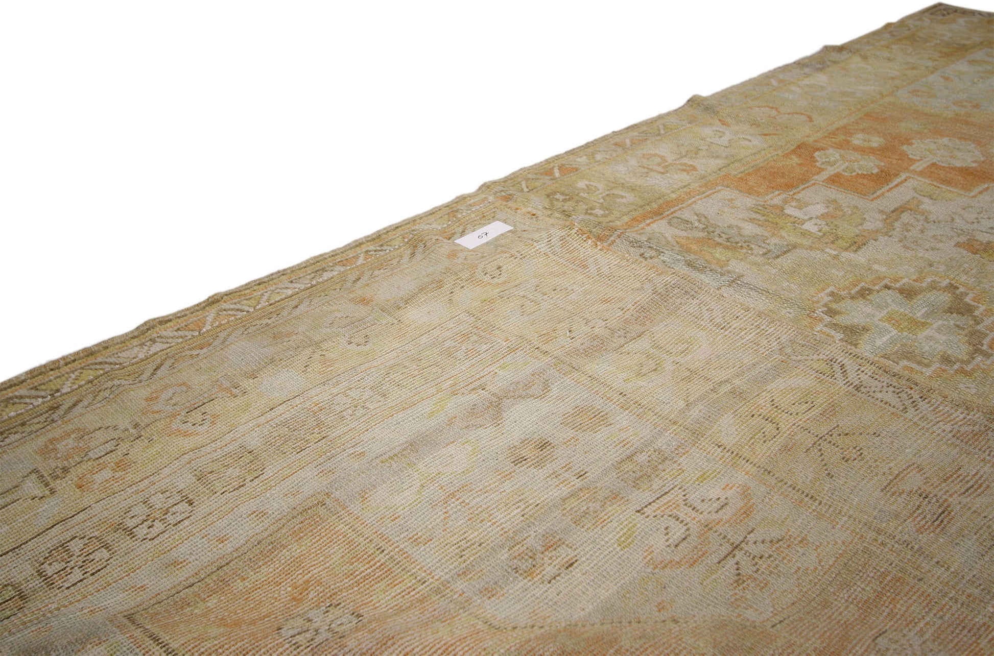 4 x 8 Vintage Oushak Rug 52307