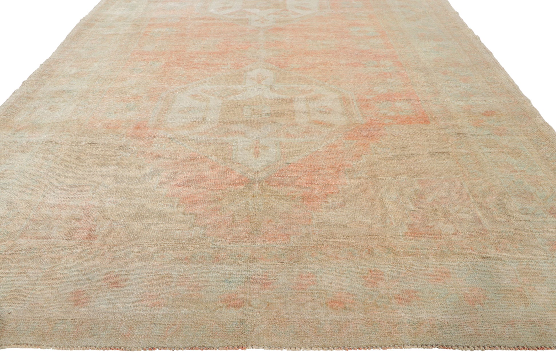 6 x 13 Vintage Oushak Rug 52308