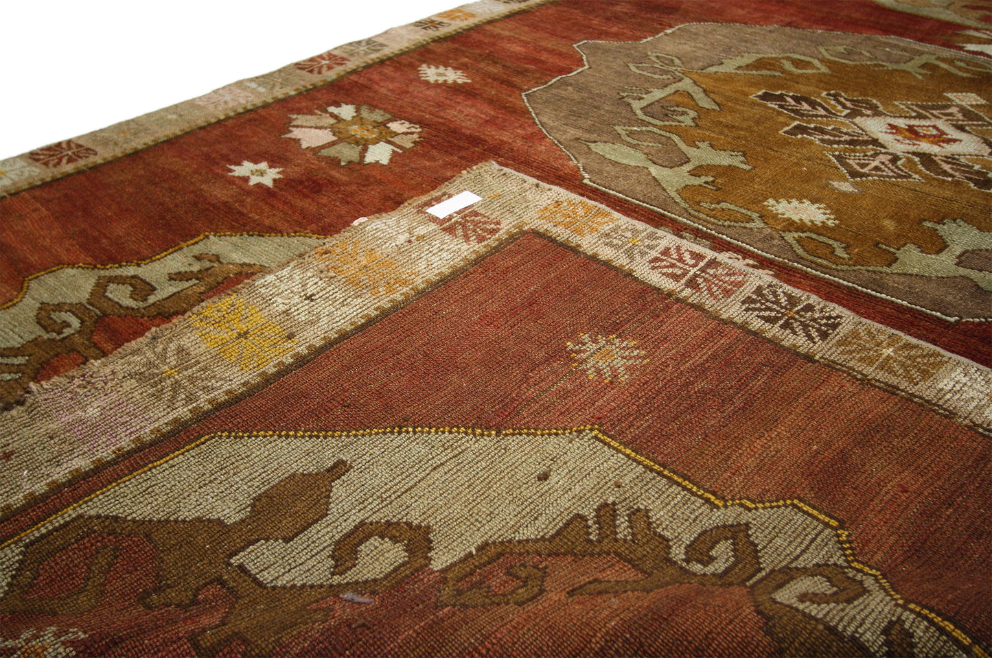 6 x 11 Vintage Turkish Oushak Rug 52316