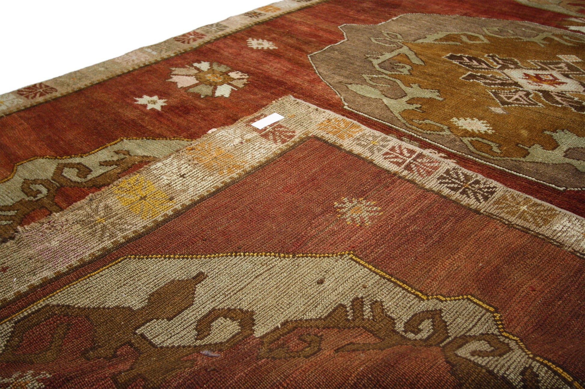 6 x 11 Vintage Turkish Oushak Rug 52316