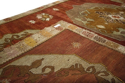 6 x 11 Vintage Turkish Oushak Rug 52316