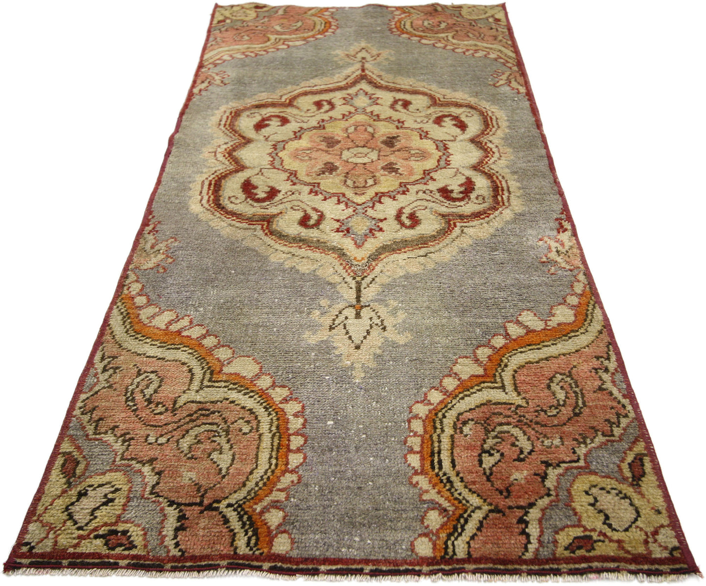 2 x 5 Vintage Turkish Oushak Rug 52322