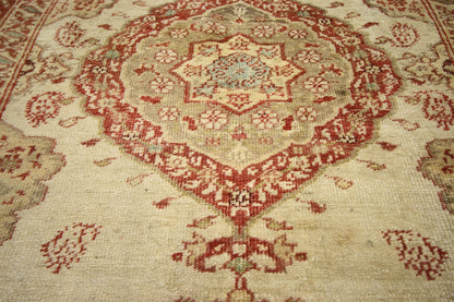 4 x 5 Vintage Turkish Oushak Rug 52325