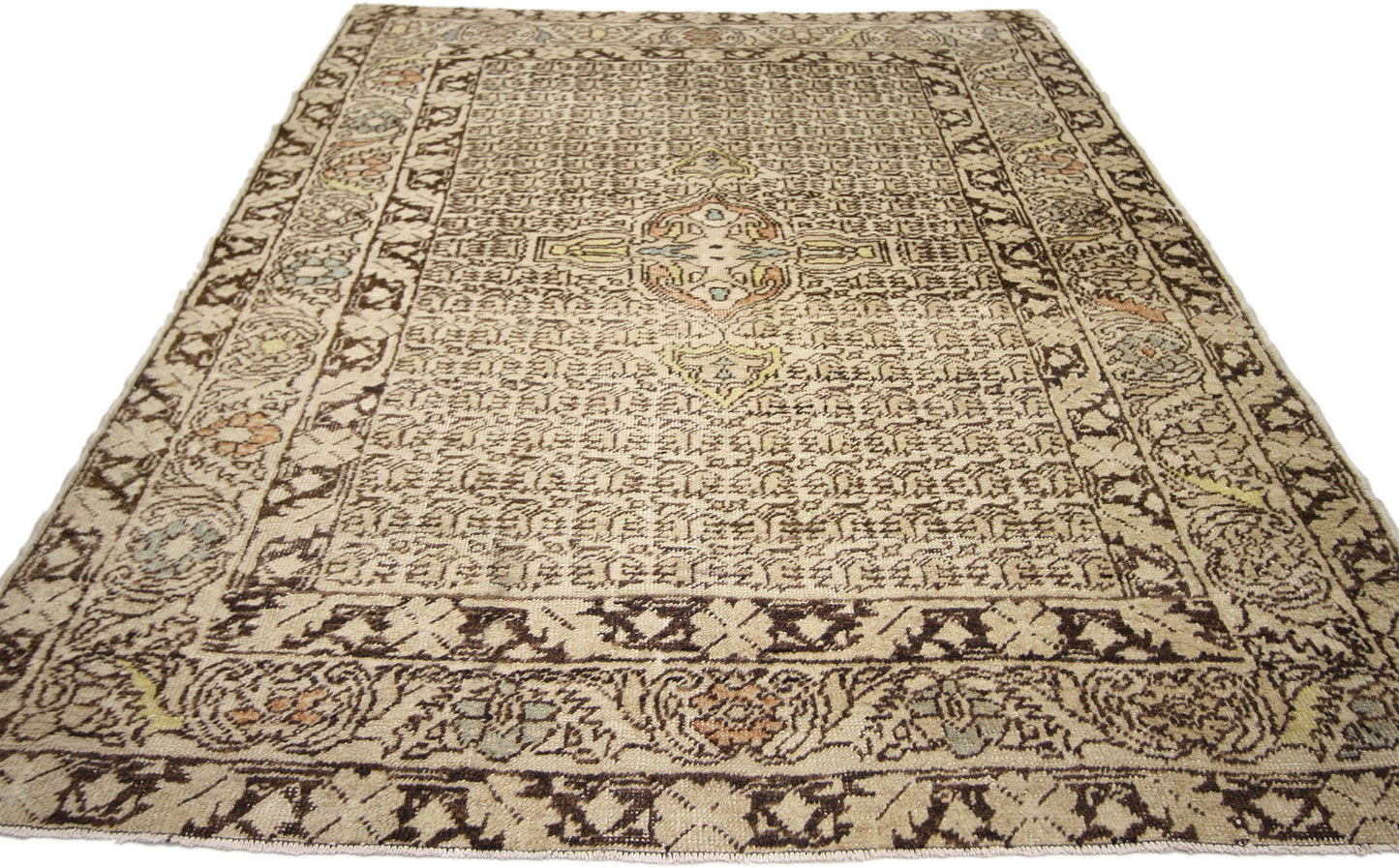 4 x 6 Vintage Turkish Oushak Rug 52335