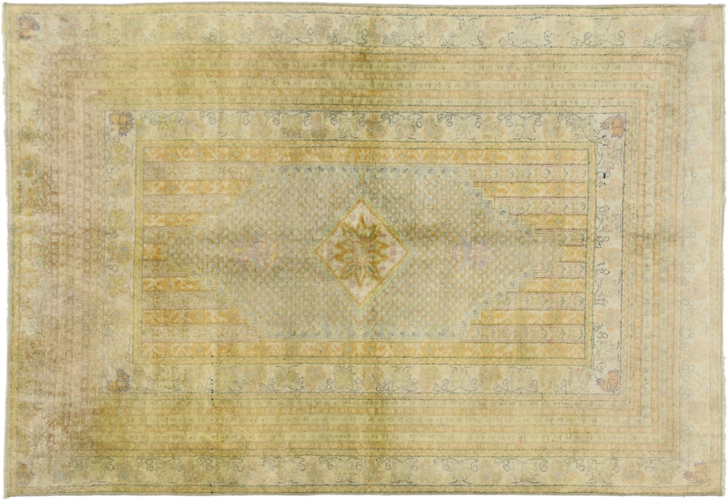 4 x 6 Vintage Oushak Rug 52339