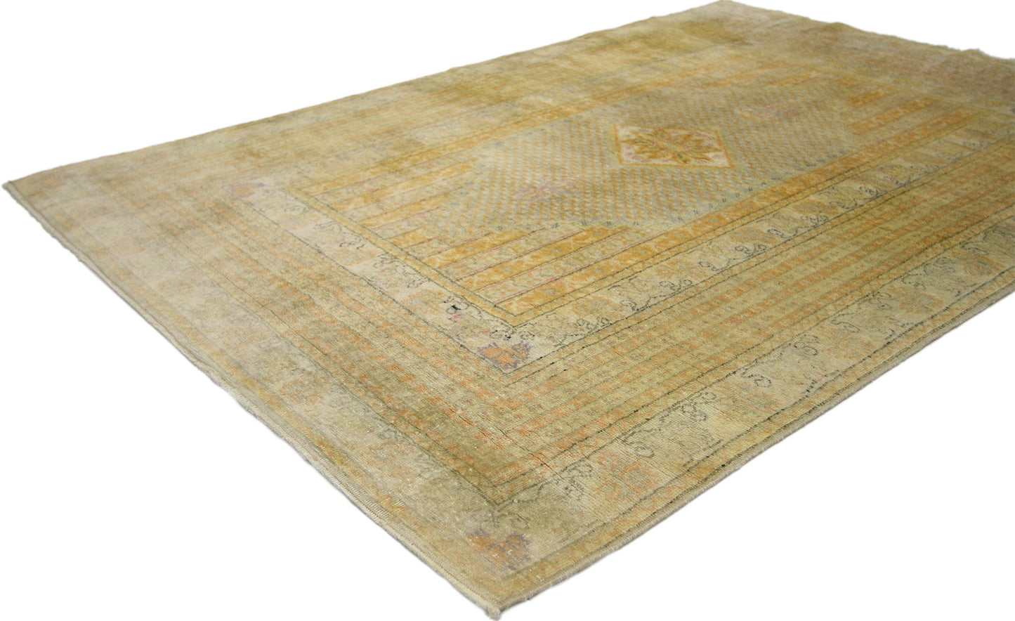 4 x 6 Vintage Oushak Rug 52339