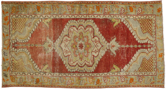 3 x 5 Vintage Oushak Rug 52344