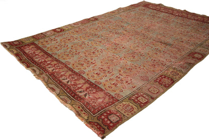 3 x 4 Vintage Oushak Rug 52345
