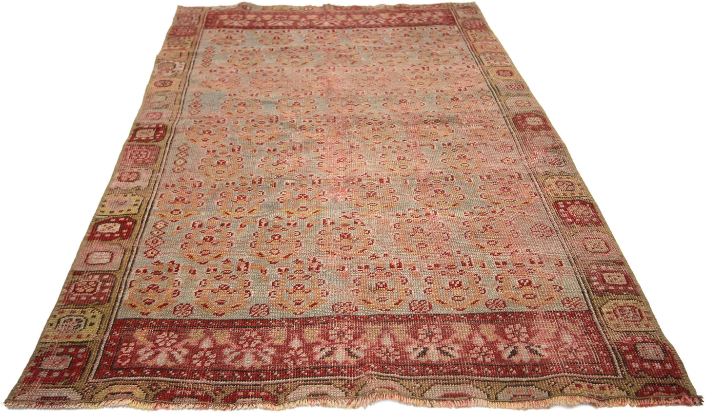 3 x 4 Vintage Oushak Rug 52345