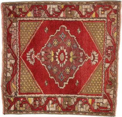 2 x 2 Vintage Oushak Rug 52348