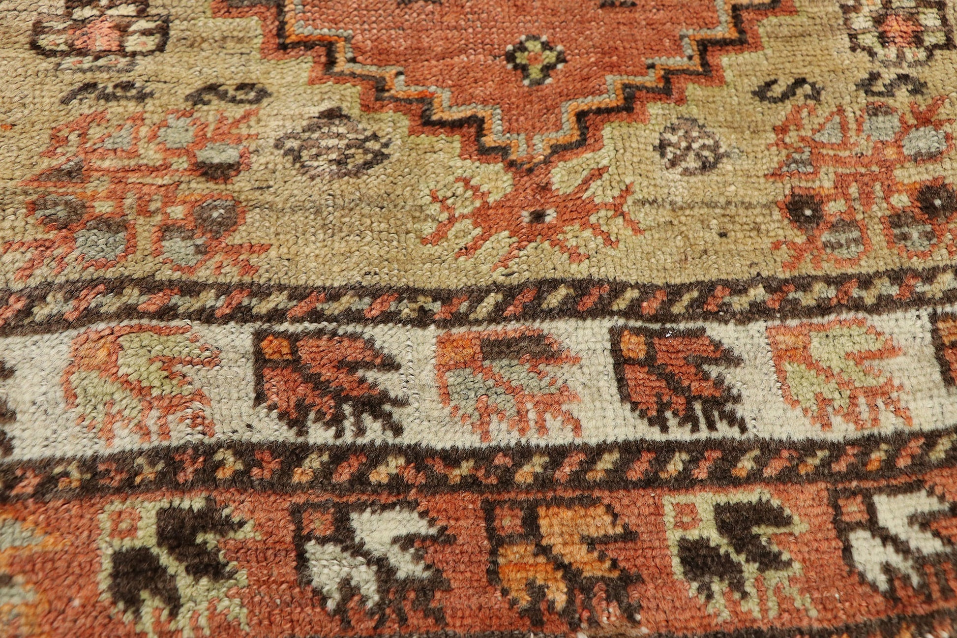 3 x 10 Vintage Oushak Rug 52351