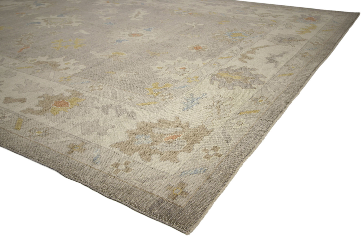 10 x 12 Earth-Tone Turkish Oushak Rug 52355