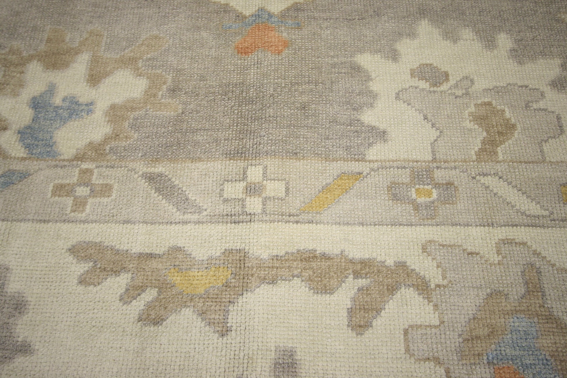 10 x 12 Earth-Tone Turkish Oushak Rug 52355