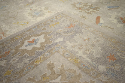 10 x 12 Earth-Tone Turkish Oushak Rug 52359