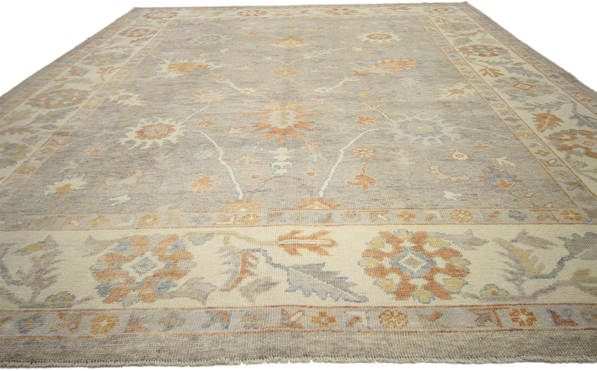 10 x 13 Contemporary Turkish Oushak Rug 52377