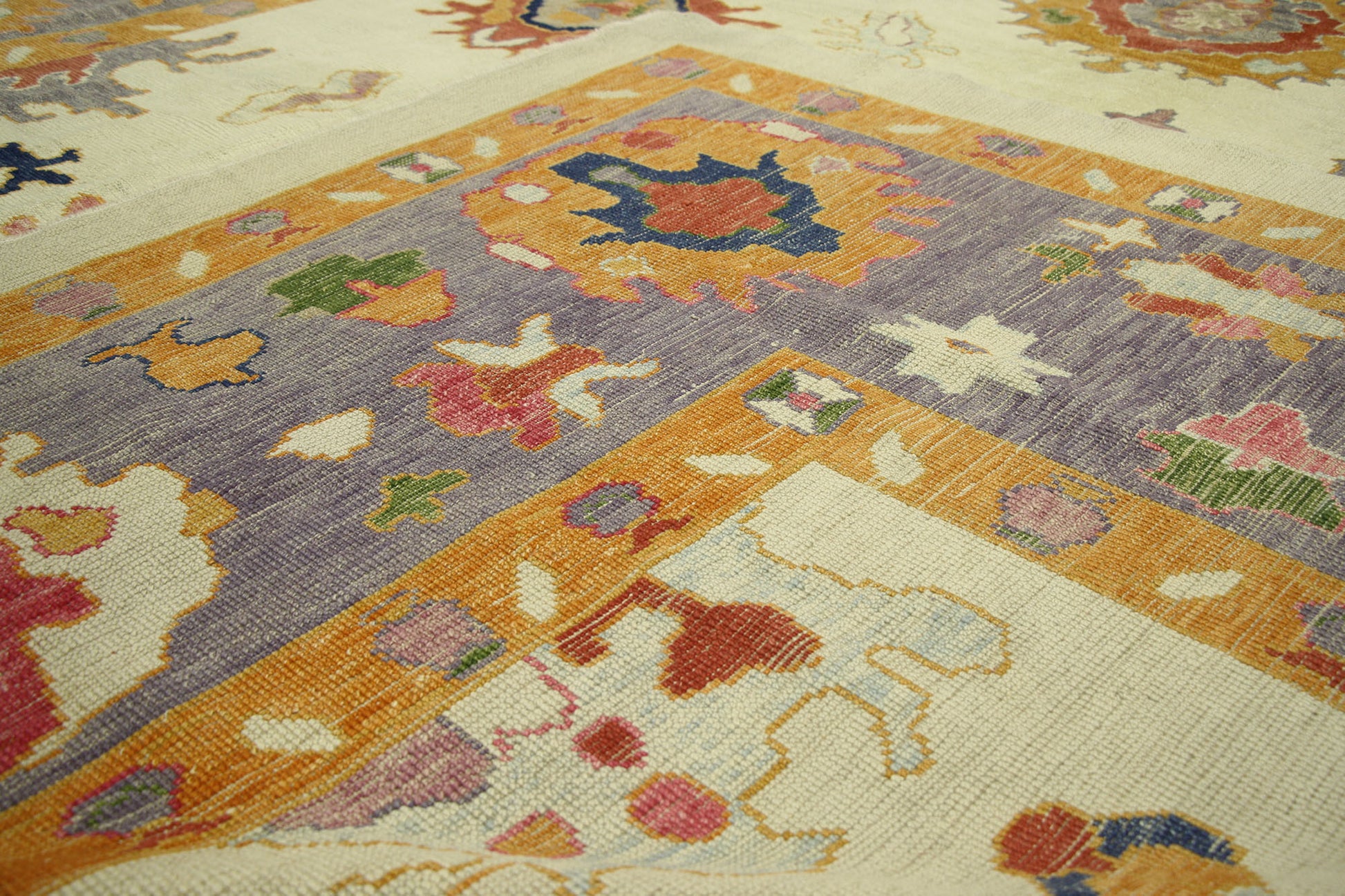 13 x 16 Colorful Turkish Oushak Rug 52379
