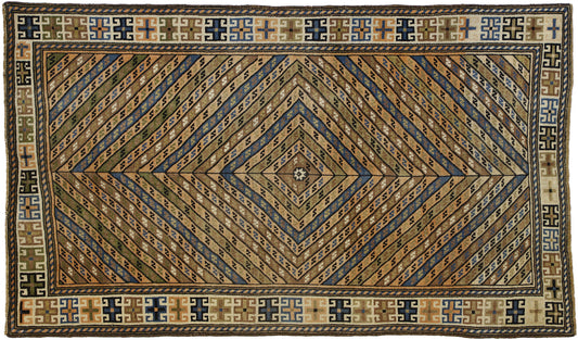 4 x 6 Vintage Oushak Rug 52385