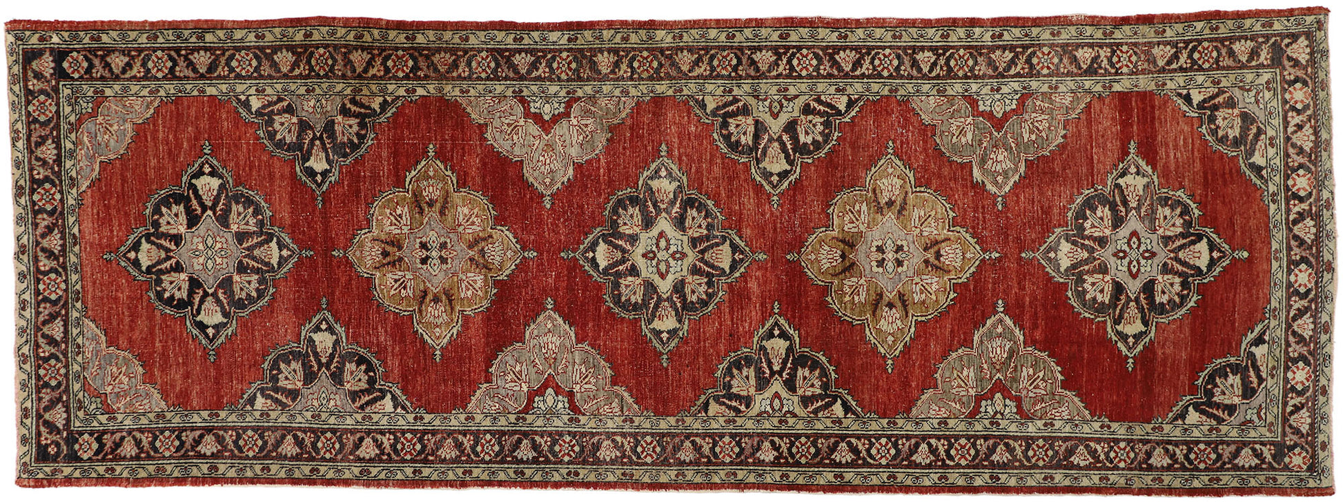 5 x 14 Vintage Oushak Rug 52387
