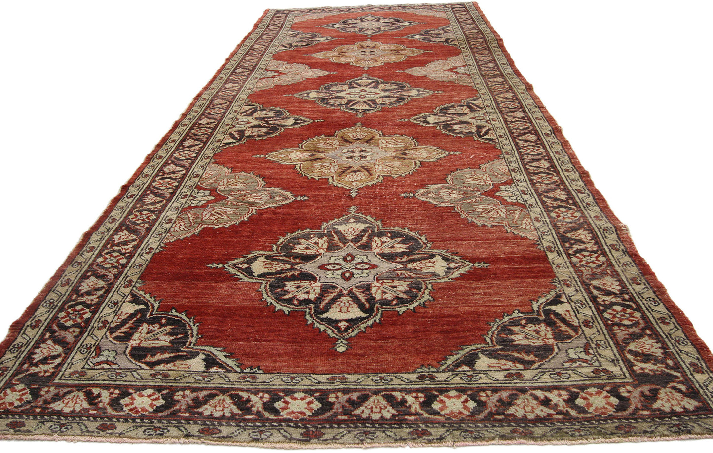 5 x 14 Vintage Oushak Rug 52387