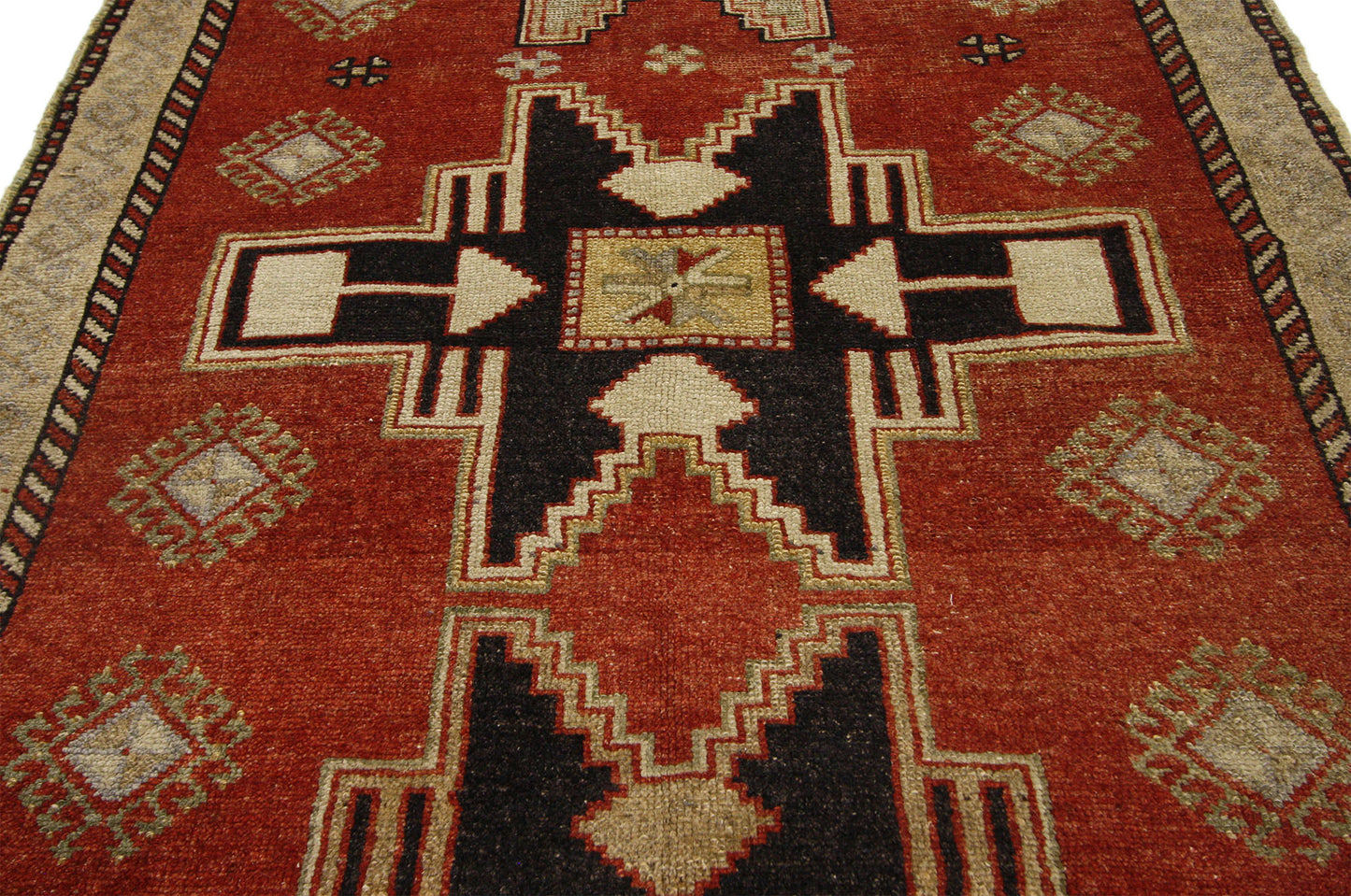 4 x 11 Vintage Turkish Oushak Runner 52389
