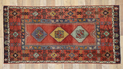 4 x 7 Vintage Oushak Rug 52391