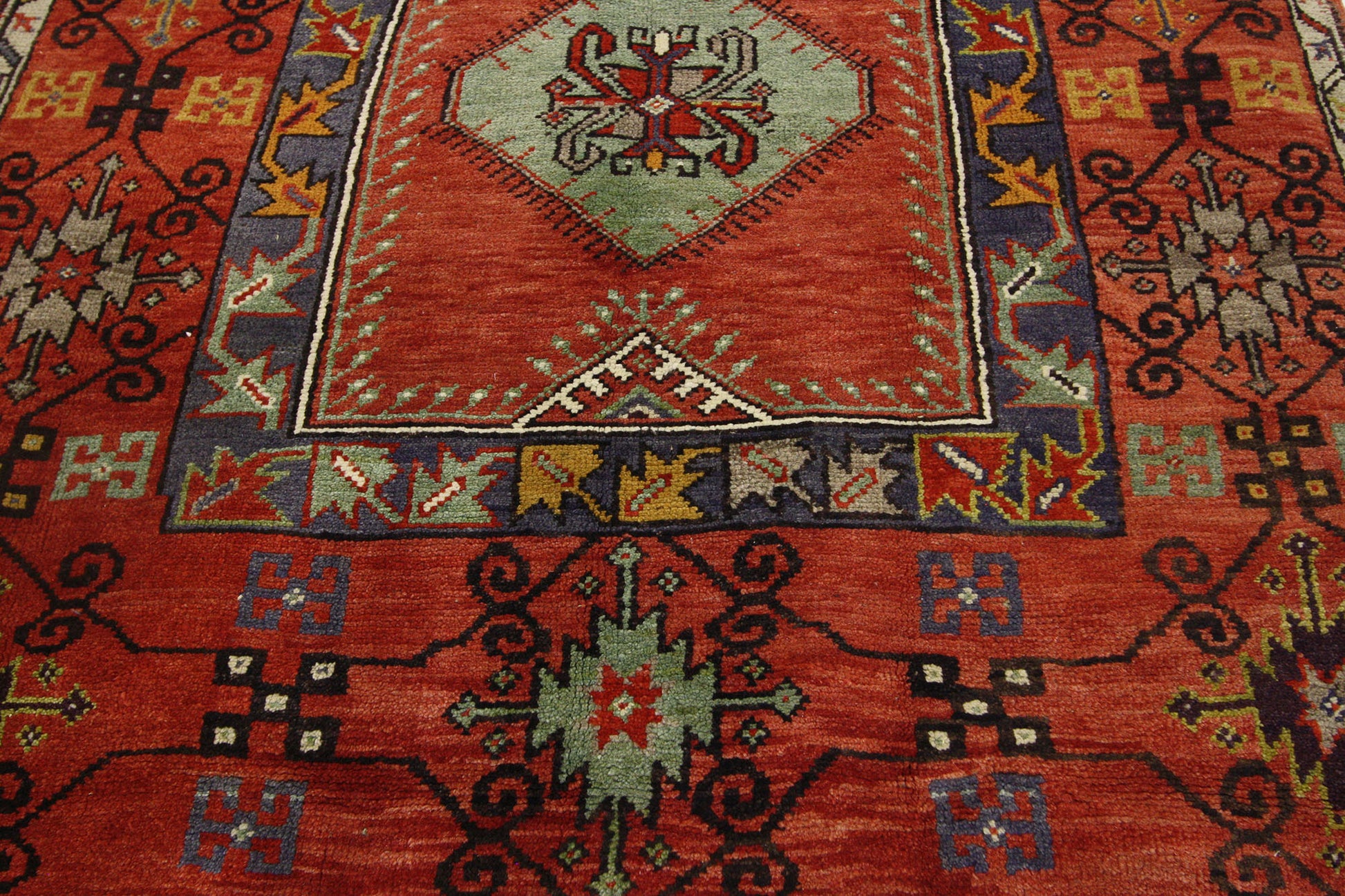 4 x 7 Vintage Oushak Rug 52391