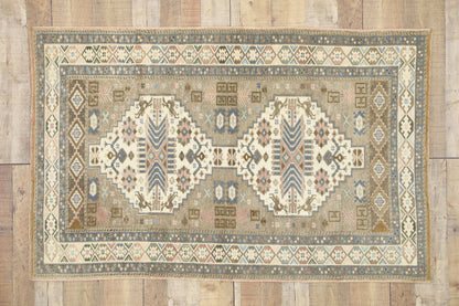 3 x 5 Vintage Turkish Oushak Rug 52394