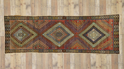 3 x 10 Vintage Turkish Oushak Runner 52396