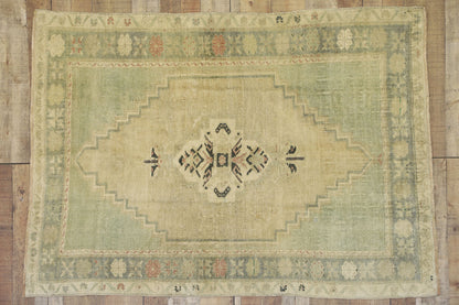 4 x 5 Vintage Oushak Rug 52397