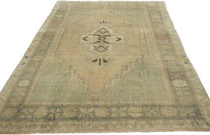 4 x 5 Vintage Oushak Rug 52397