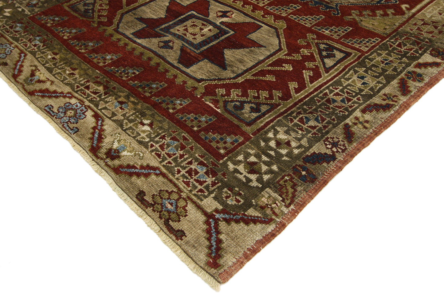 4 x 10 Vintage Turkish Oushak Runner 52398