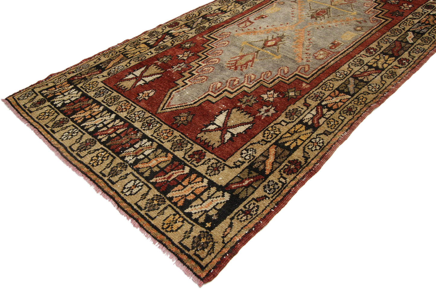3 x 11 Vintage Oushak Runner 52405