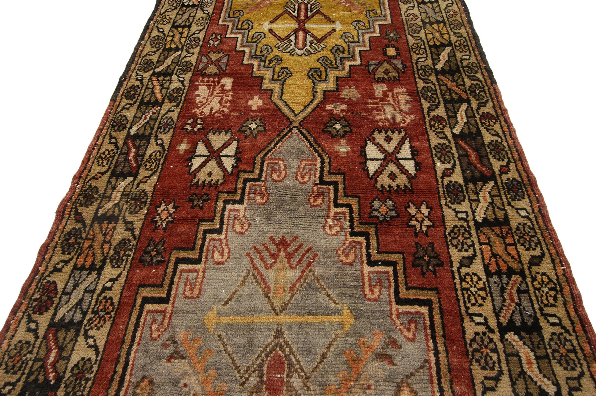 3 x 11 Vintage Oushak Runner 52405