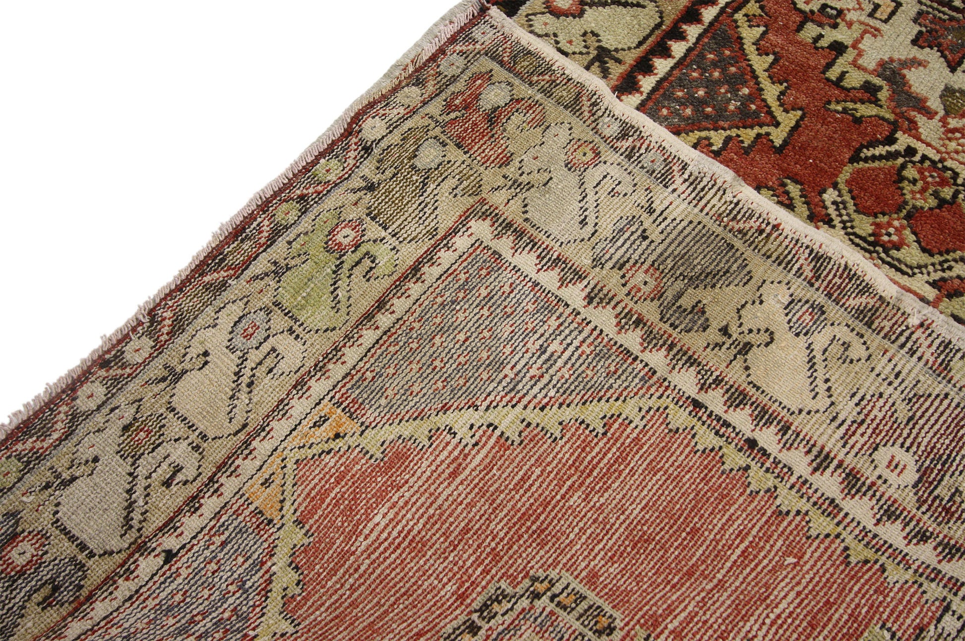 3 x 10 Vintage Turkish Oushak Rug 52408