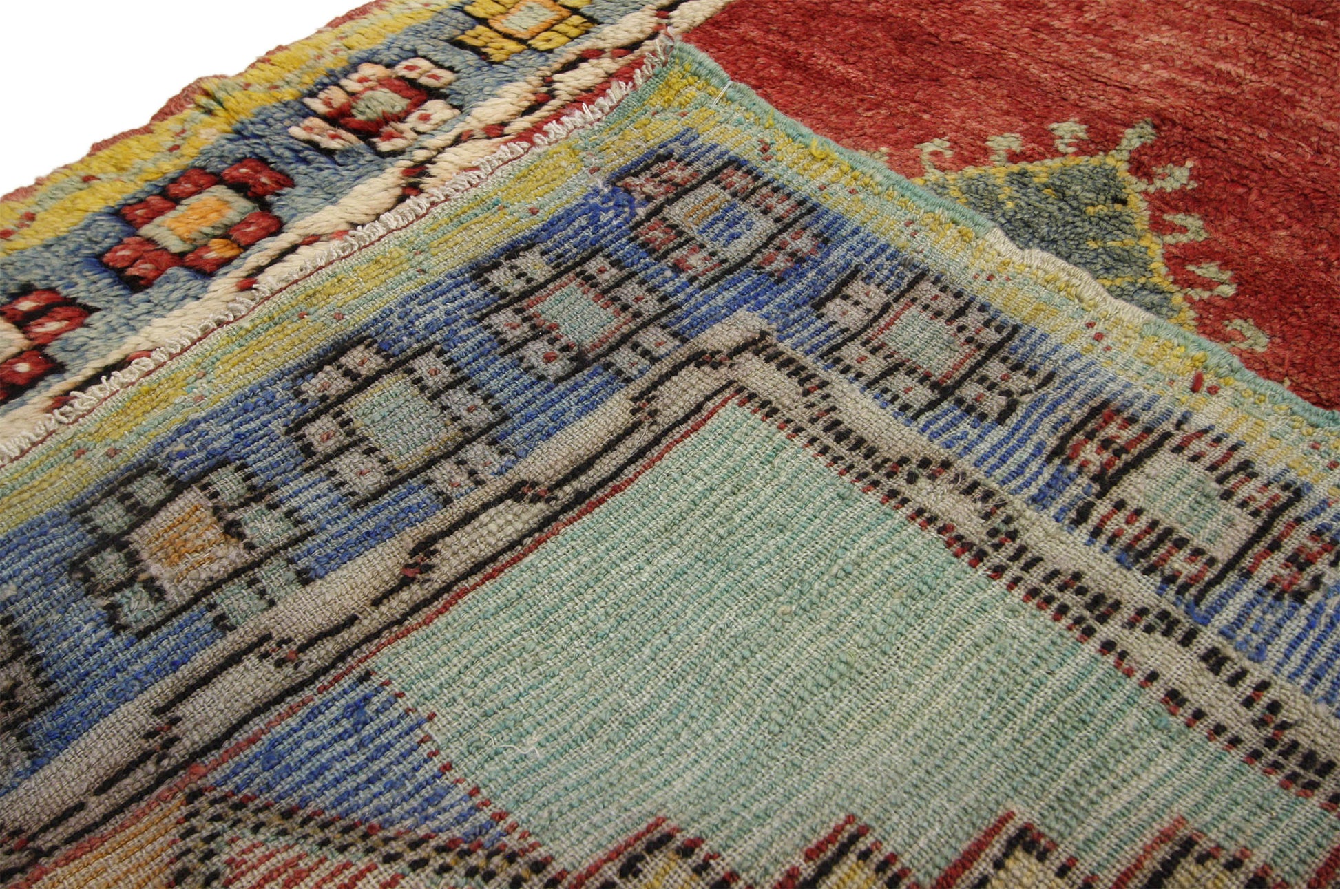 4 x 5 Vintage Turkish Oushak Rug 52409