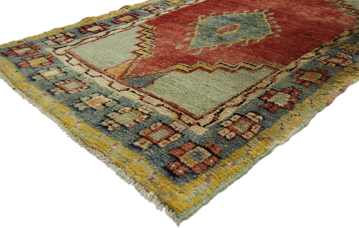 4 x 5 Vintage Turkish Oushak Rug 52409