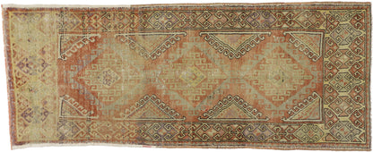 4 x 9 Vintage Turkish Oushak Rug 52410