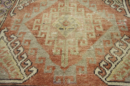 4 x 9 Vintage Turkish Oushak Rug 52410