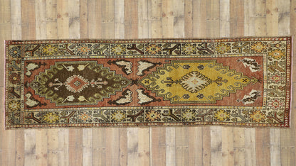 4 x 11 Vintage Turkish Oushak Rug 52411
