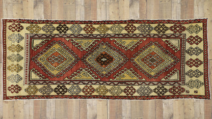 4 x 9 Vintage Turkish Oushak Rug 52412