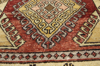 4 x 9 Vintage Turkish Oushak Rug 52413