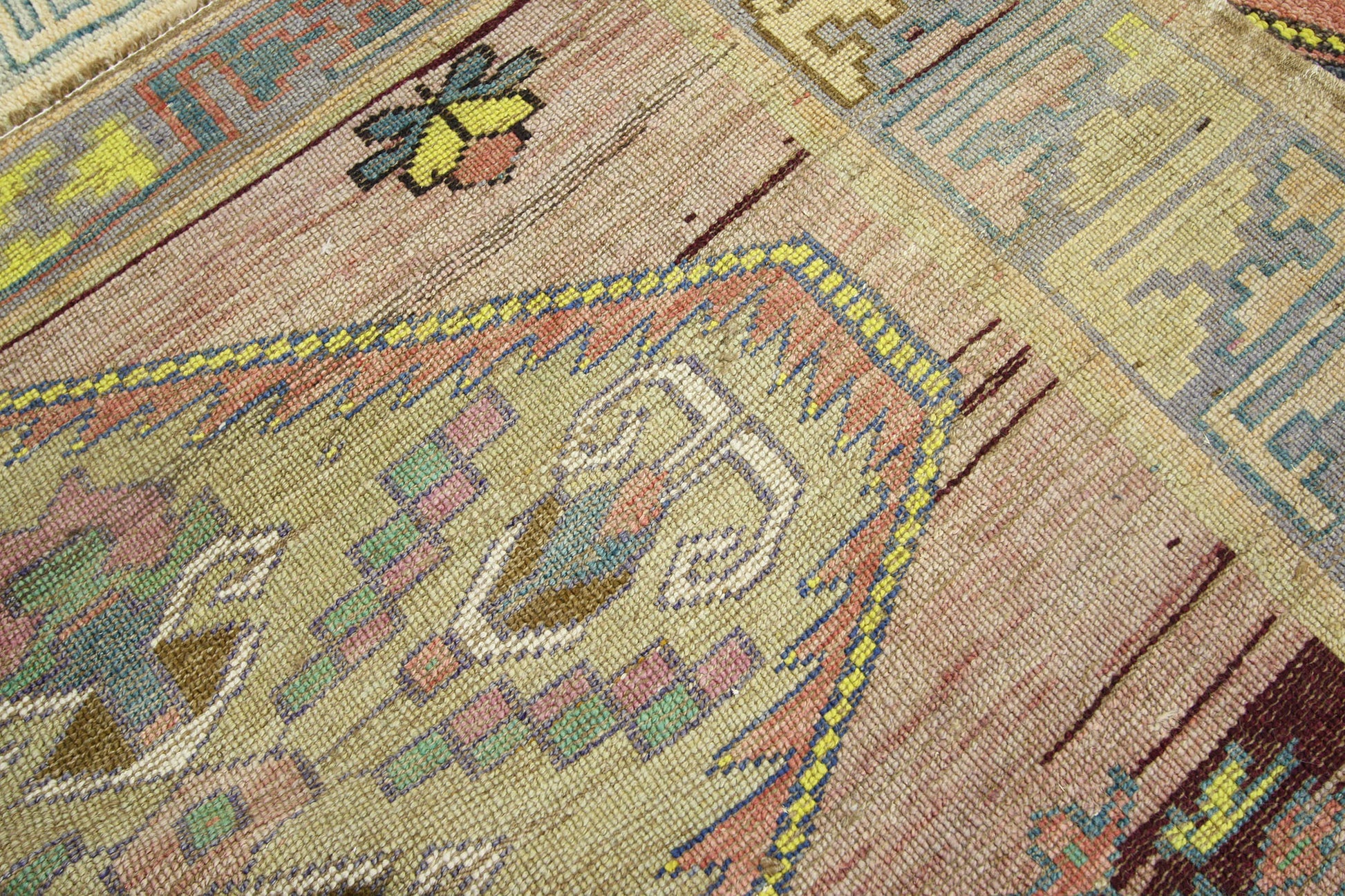 5 x 11 Vintage Turkish Oushak Rug 52414