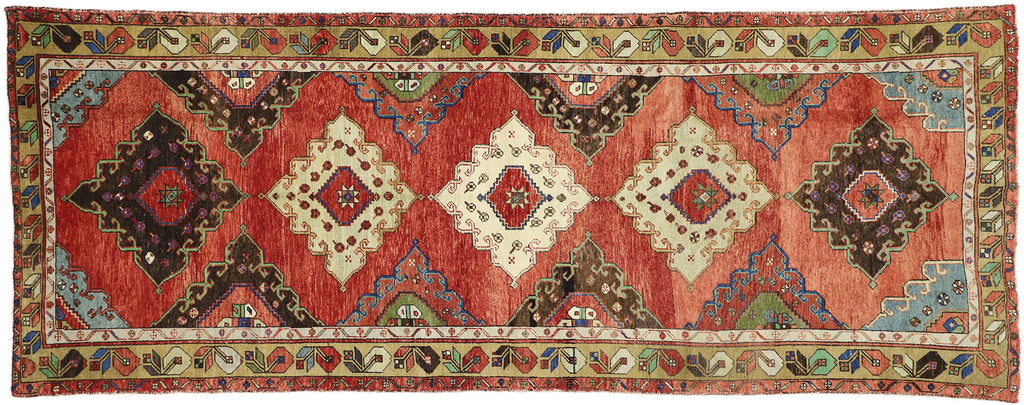 5 x 13 Vintage Turkish Oushak Rug 52416