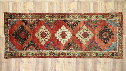 5 x 13 Vintage Turkish Oushak Rug 52416