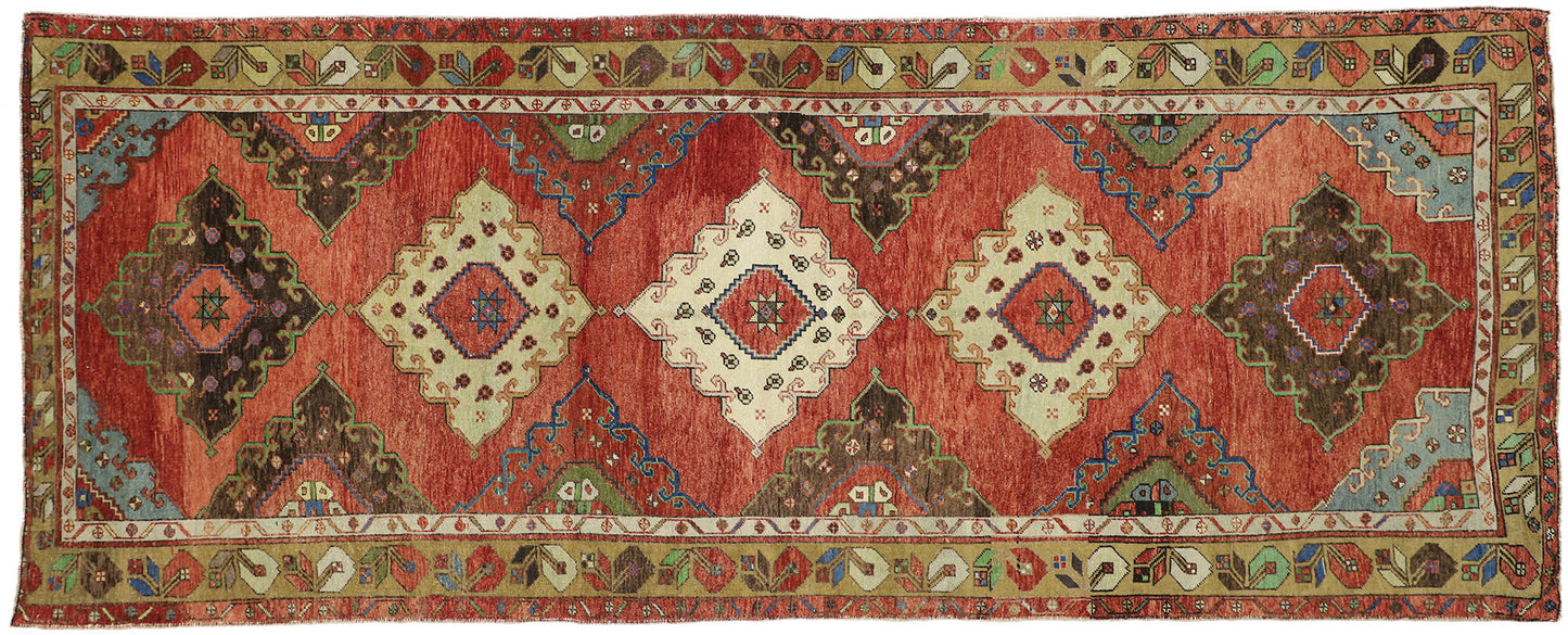 5 x 13 Vintage Oushak Rug 52417