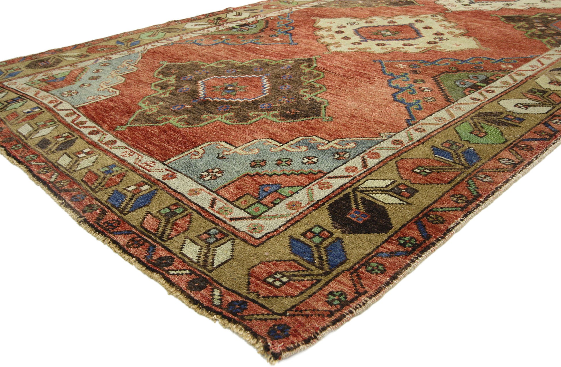 5 x 13 Vintage Oushak Rug 52417