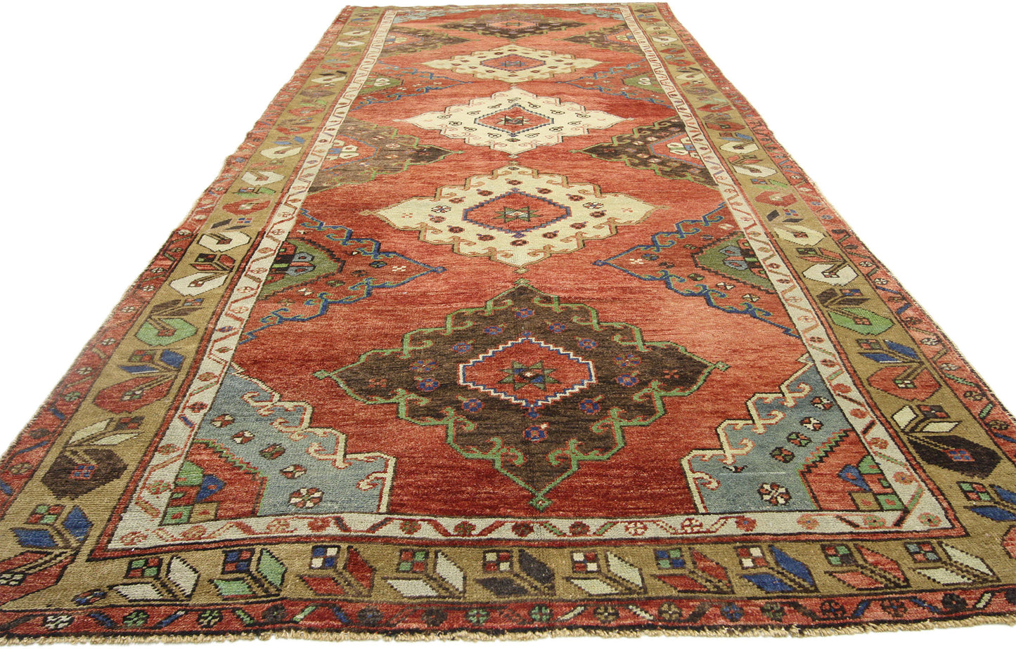 5 x 13 Vintage Oushak Rug 52417