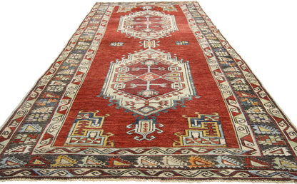 5 x 11 Vintage Turkish Oushak Rug 52418